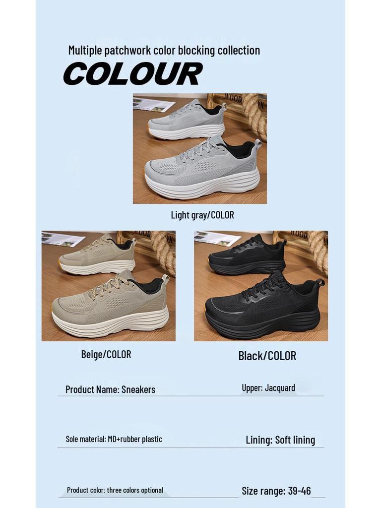 Men's Wide Toe Lightweight Mesh Running & Walking Shoes