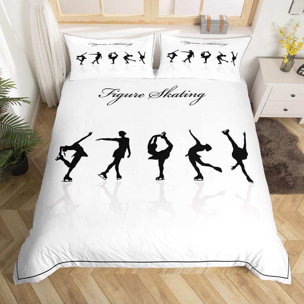 Dancing Duvet Cover Sets for Kids Women Queen Size Lightweight Quilt Covers Room Decor Dancing Lovers Bedding Sets No Comforter