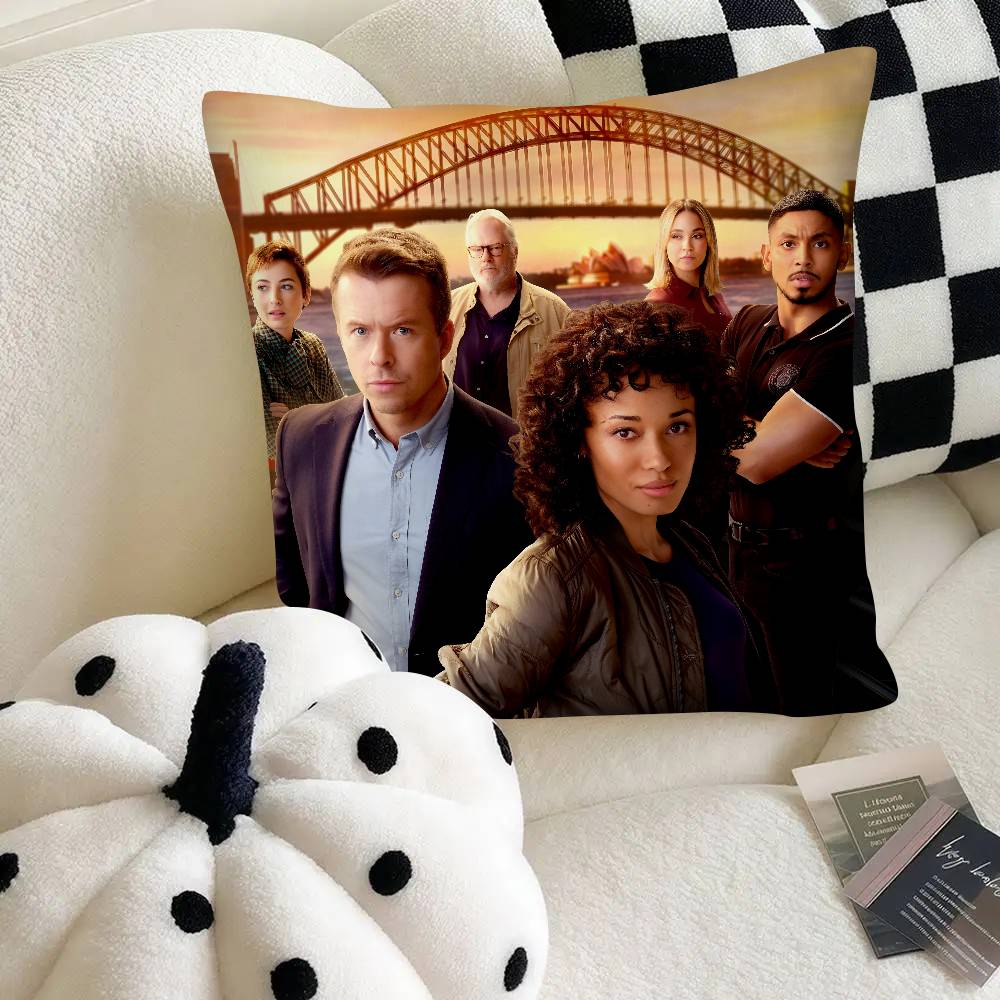 NCIS Pillow Case Fashion Square Pillowcase Bedroom Sofa Room Ins Decoration Leisure 40cmx40cm