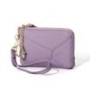 2025 Genuine Leather Zip Coin Purse for Women Apanese & Korean Style Mini Wallet with Keychain Large Capacity 3 Card Slots Ultra Thin & Lightweight