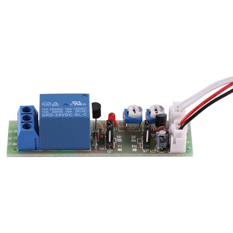 Adjustable Times Switch Module DC 5V/12V/24V Delay On/Off Timer Delay Switch Module 6 Types Optional Time Delay(DC 12V 0-15mins)
