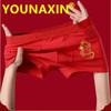 Big Size Men's Red Boxers Briefs Cotton Undies Underwear Breathable Marriage Panties L XL 2XL 3XL 4XL 2025 Chinese New Year Gifts