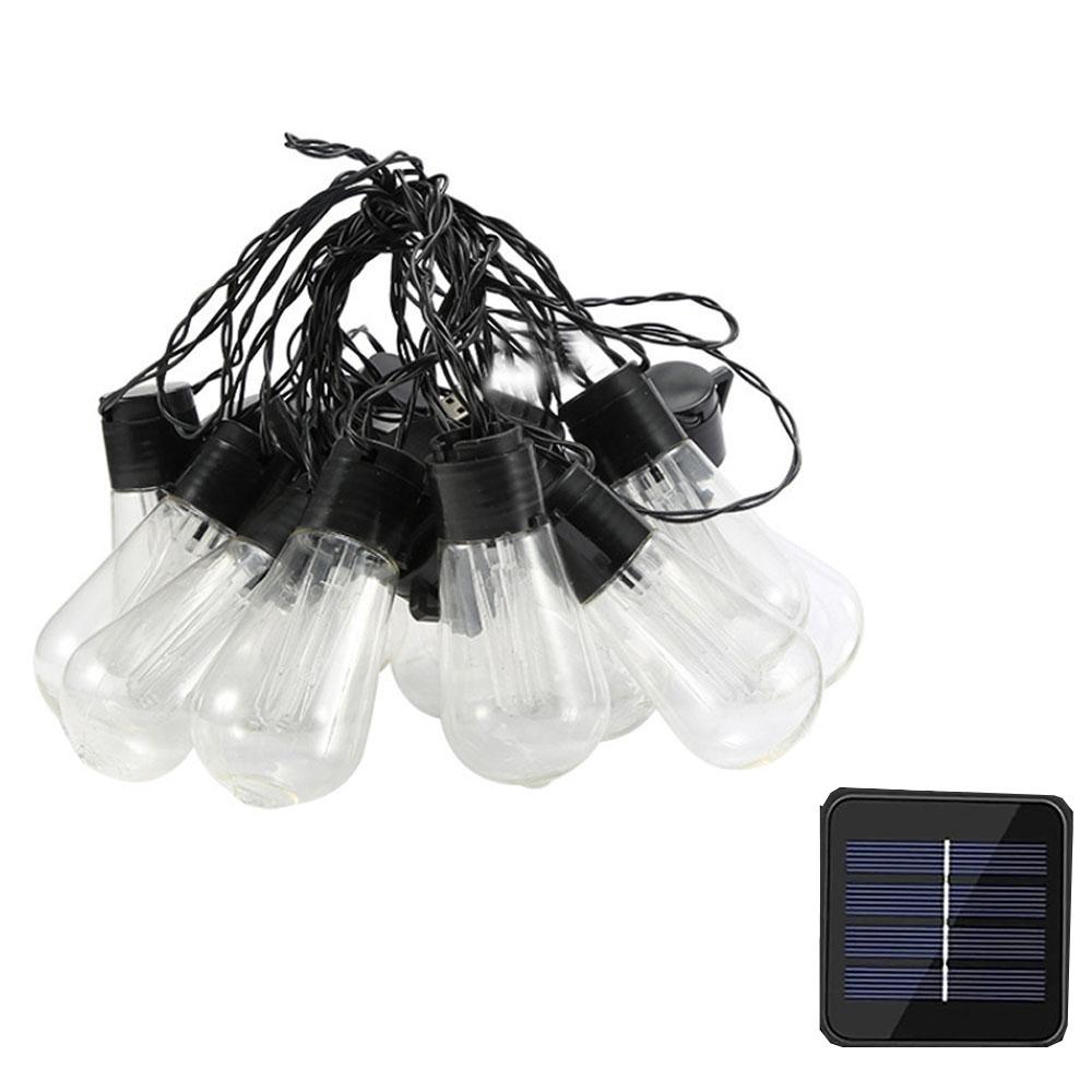 

5M/20LED Outdoor Solar String Lights For Edison Bulbs Garden Decor Lamp Waterproof