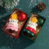 Christmas Crocheted Pendant Creative Wreath Pendant Decorative Bag Ornament Christmas Decoration With Tin Box