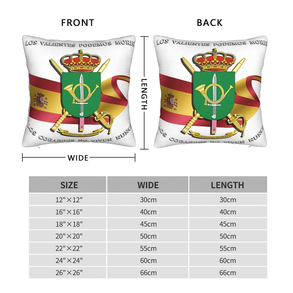 Spain Military Mountain School And Special Operations Pillow Cover Custom Cushion Cover Pillow Case For Office Car Home Decor