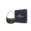 Coach Payton 28 Classic Monogram Zipper Closure Coated Canvas And Leather Half Moon Shoulder Bag Women shoulder bag Dark-Brown CE620-IMAA8
