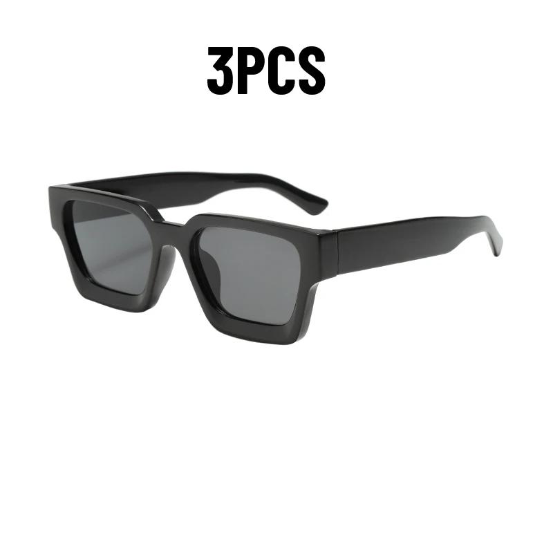 1PCS Fashion Square Women Luxury Sunglasses Retro Brand Designer Leopard Blue Green Sun Glasses UV400