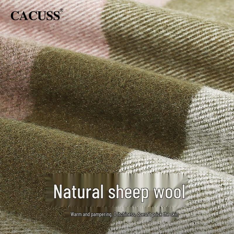 CACUSS Women's Wool Blend Scarf & Shawl Gift Set