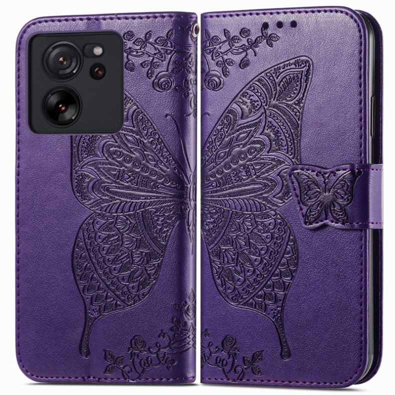 For Xiaomi 13T/Note 13 Pro/14/14 Pro Butterfly Printed Wallet Case, Cellphone Pouch case for Huawei Mate 60 Pro Plus