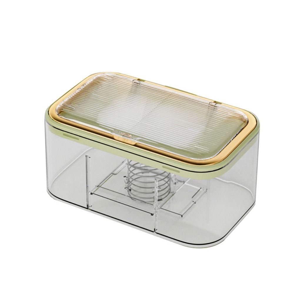 Large Capacity Wet Wipes Box with Spring Plate Plastic Mask Storage Box Tissue Box Desktop