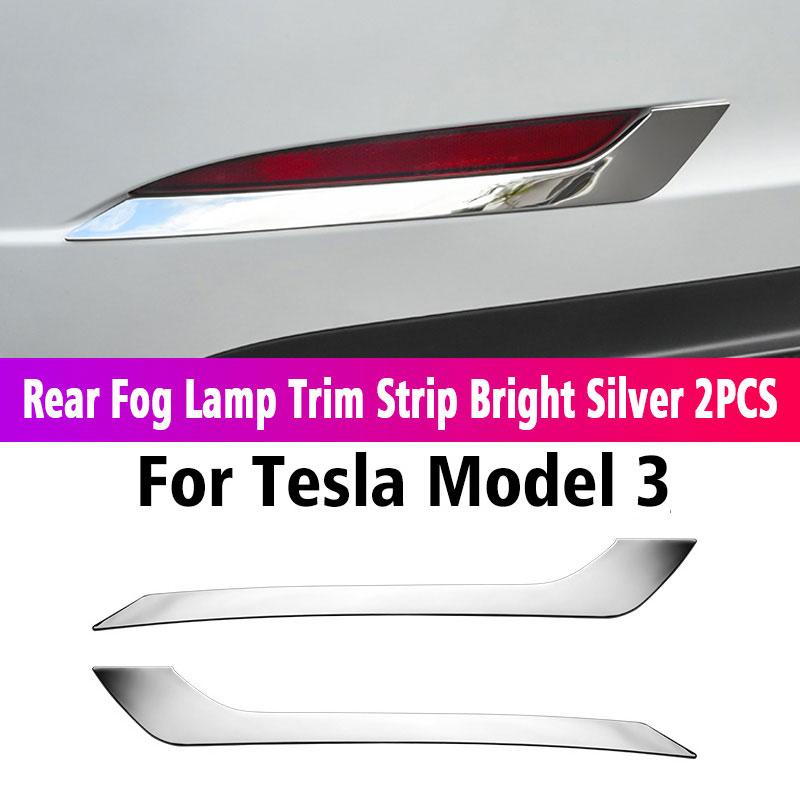Car Front Bumper Anti-Collision Strip Front Corner guard Protective Cover Decoration Accessories For Tesla 2022 Model 3 Model