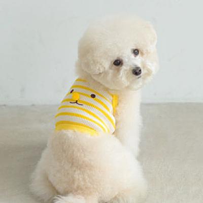 Cute Clown Bear Striped Suspender Pet Dog Dog Summer Spring Thin Poodle Teddy Small Dog Puppy Puppy