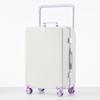 Vintage Wheel Aluminum Frame Luggage