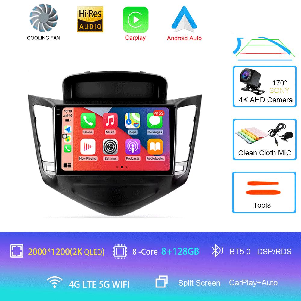 Car Radio Android 14 For Chevrolet Cruze J300 2008 - 2014 Multimedia Video Player Navigation Stereo GPS No 2din 2 Din Dvd