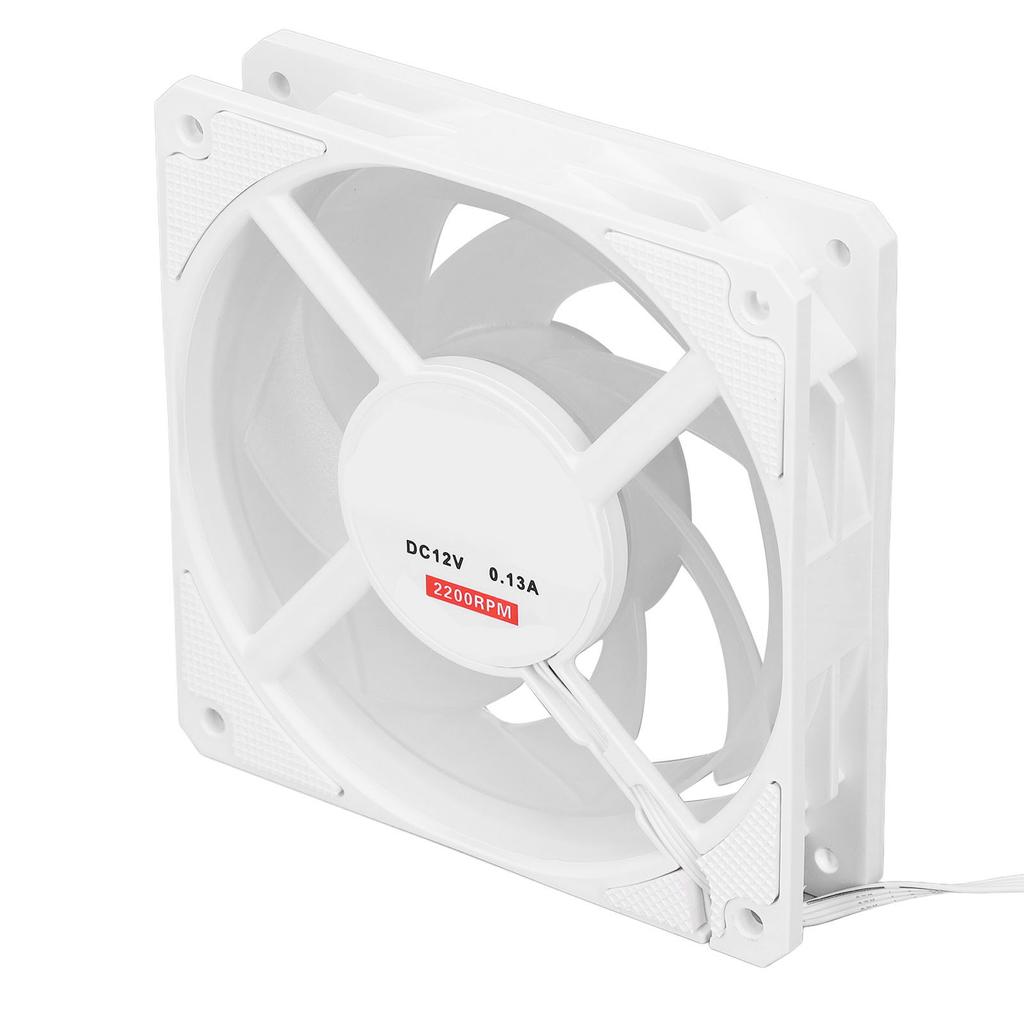 PWM PC Case Fan White MFDB Hydraulic Bearing 2200RPM Intelligent Temperature Control 7 Blades 4 Pin