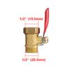 1/8" 1/4" 3/8" 1/2" BSP Female/Male Thread Brass Ball Valve Garden Irrigation Waterstop Controller Air Pump Water Pipe Fittings