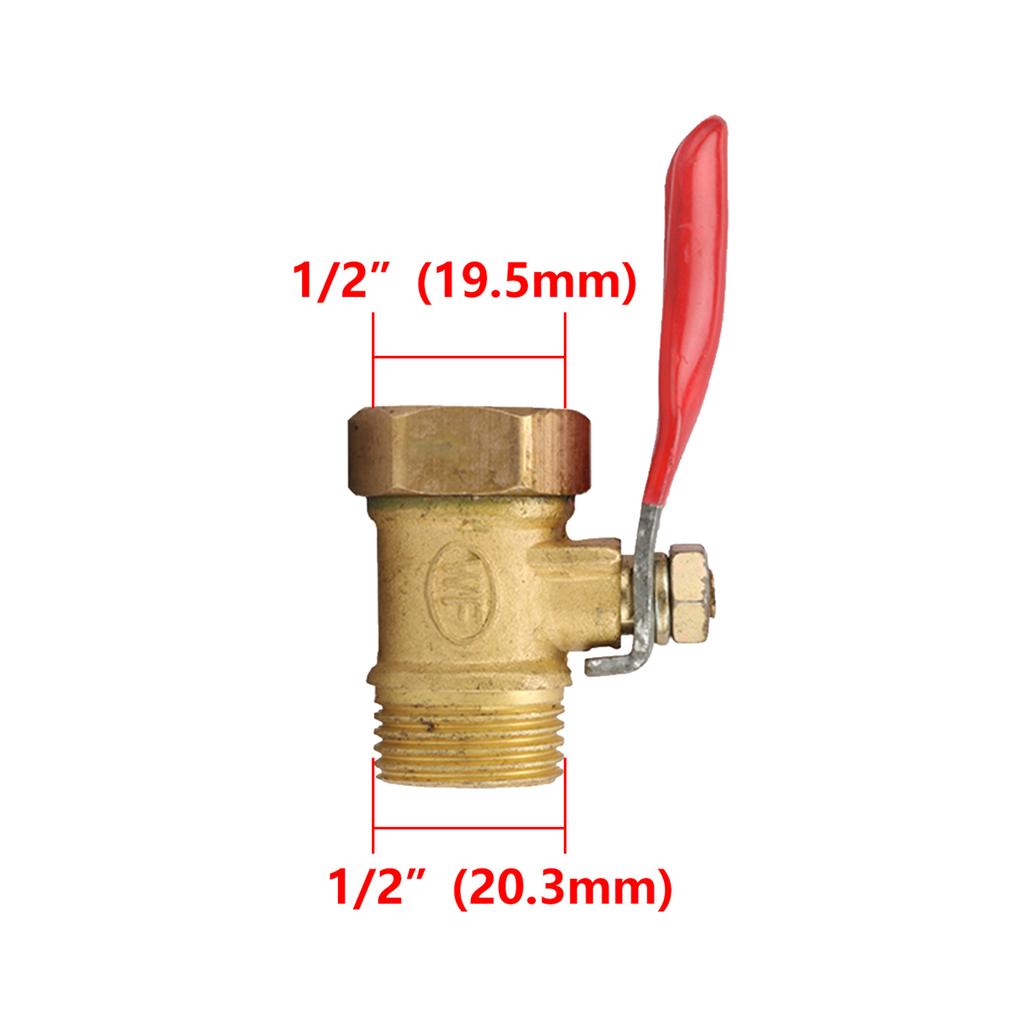 1/8" 1/4" 3/8" 1/2" BSP Female/Male Thread Brass Ball Valve Garden Irrigation Waterstop Controller Air Pump Water Pipe Fittings