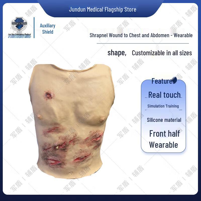 Wearable Upper Body Trauma Simulation Manikin