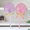 Christmas Lollipop Yard Sign Xmas Candy Lawn Sign Winter Holiday Lollipop Decoration for Indoor Outdoor Pathway Patio Decor