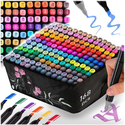 Nukido NK-914 Alcohol Markers with Bag 168 Pcs