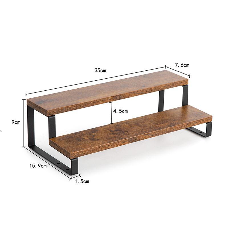 

Wooden Display Riser Stand, 2/3/4 Tier Display Risers Rack Shelf Kitchen Counter Organizer for ,Makeup,Figure,Condiment,Perfume