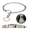 Collare Metallica a Maglie per Cani per Addestramento Passeggiata per Cani Grandi Medi Piccoli