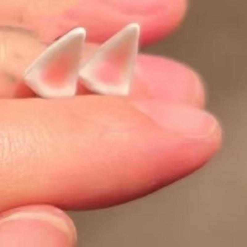 1Pair Exaggerated Personalized Kitten Ear Bone Nails For Women Girls Simple Cartoon Cute Earrings Jewelry Accessories Gifts