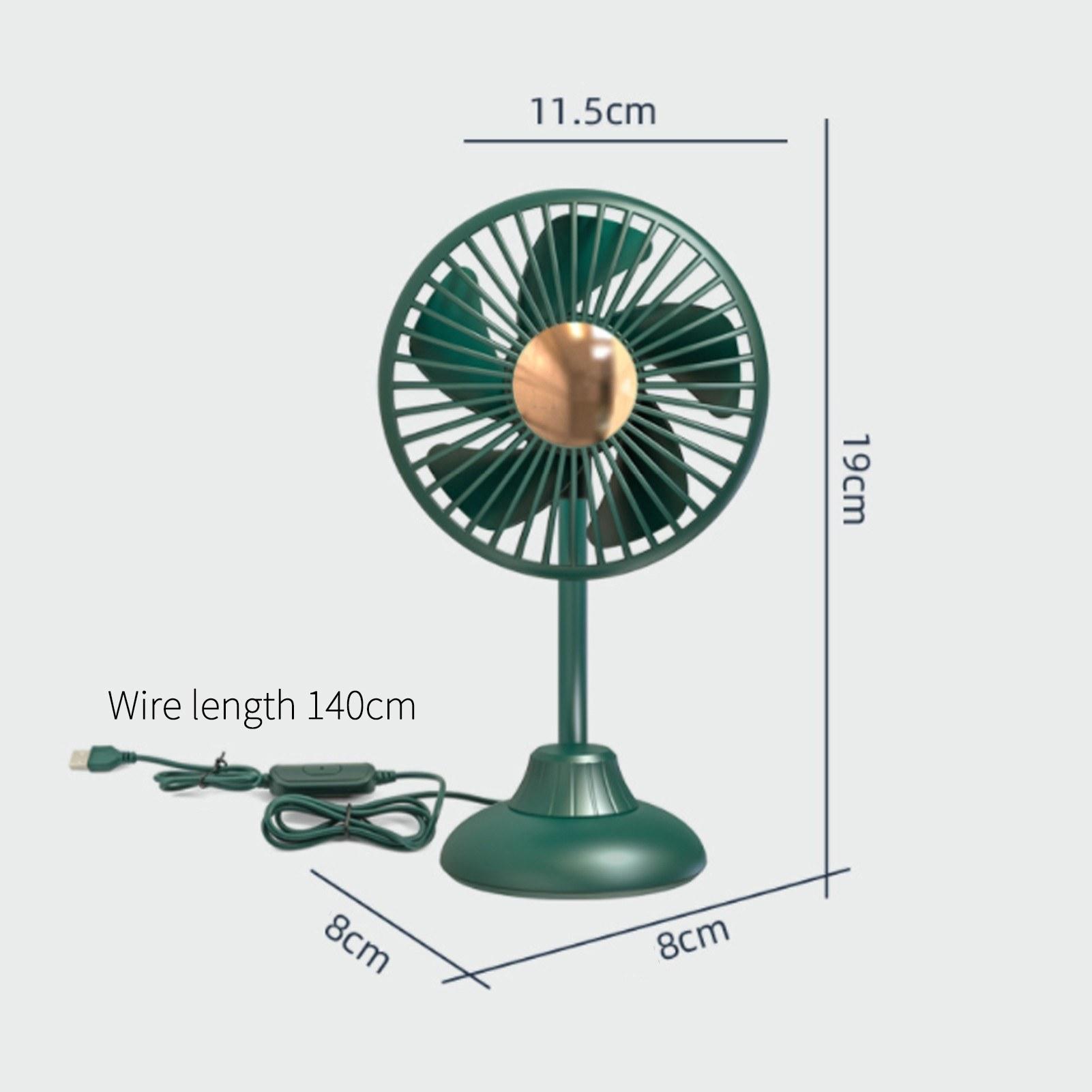 

Portable Mini Car Fan Low Noise Powerful Silent Fan 3 Speeds Settings 360-degree Rotation Car Desk Fan for Car/Home/Office/Travel Black
