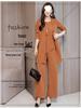 Costume Élégant pour Femme - Pantalon Large Noir - Ensemble Trois Pièces - Automne/Hiver 2025