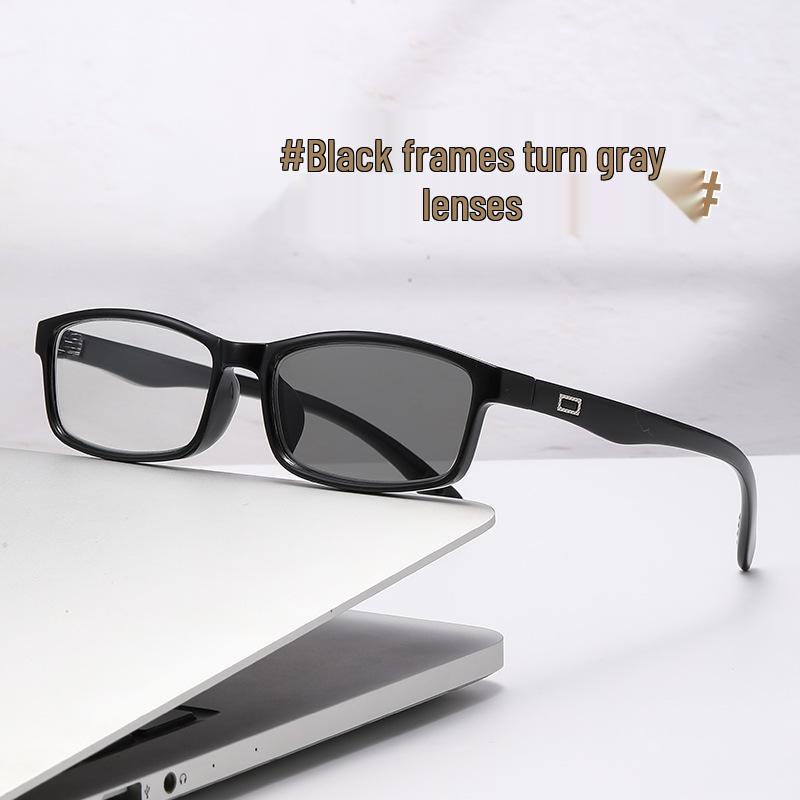 

Модные ультралегкие фотохромные бифокальные квадратные очки для чтения 0 Degree Non-Photochromic