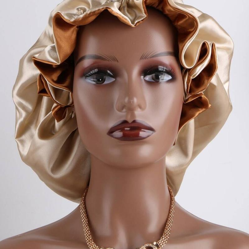 1pc Two Tone Satin Hat Silk Bonnet Satin Bonnet