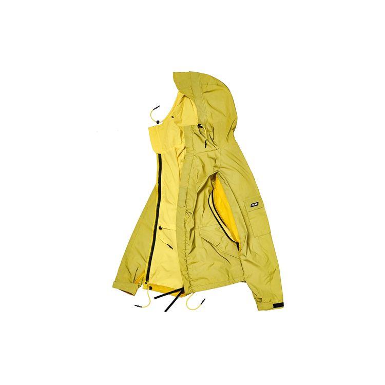 Palace FW19 Back Logo Hooded Deflector Jacket with Reflective Fabric Unisex Jacket Yellow PAL-FW19-007