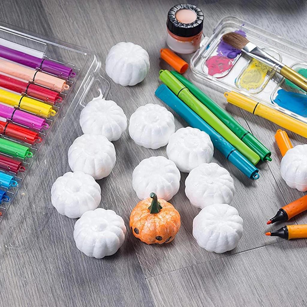 20Pcs Artificial Pumpkins Harvest Fall for Halloween Garden Decoration