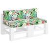 Pallet Cushions 2 Pcs Multicolored Oxford Fabric