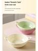 Retro Ceramic Double-Handle Soup and Rice Bowl - Japanese Creative Design