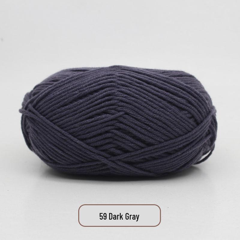 5-Strand Milk Cotton Yarn Scarf & Hand-Knitted Hat Yarn - Baby Soft, Medium Thickness, Free Shipping