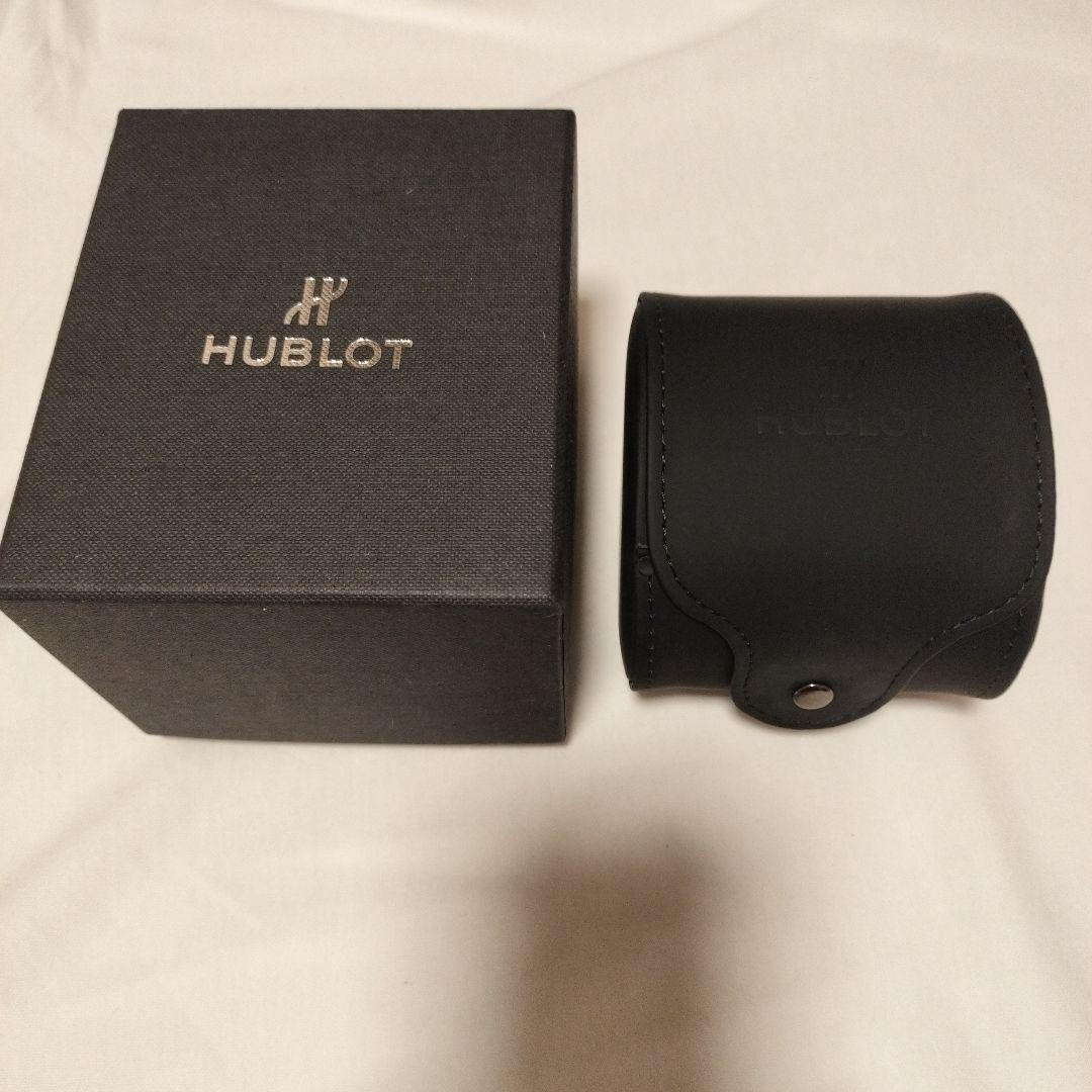 Used Hublot Hublot watch case black leather with box