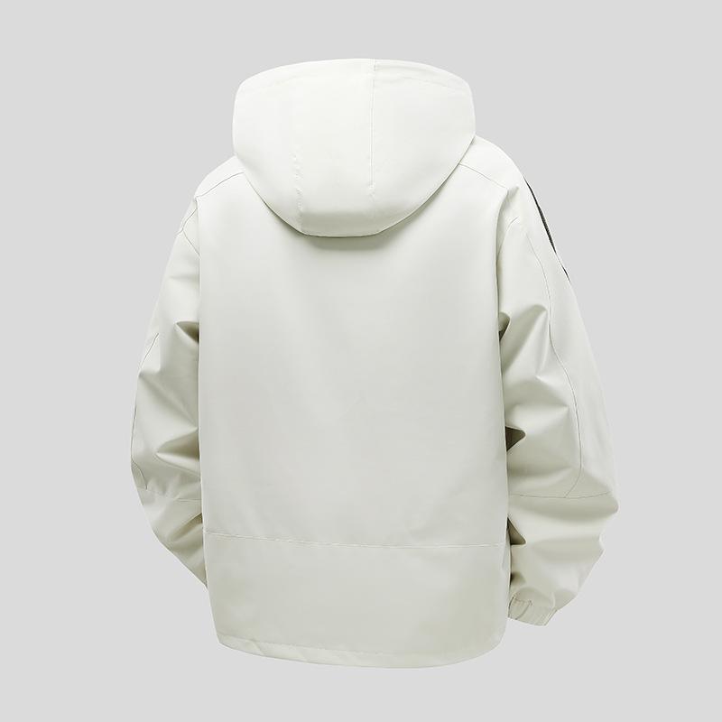 New Large-size Jacket for Men's Hooded Loose Work Clothes for Mountain Family Work Clothes