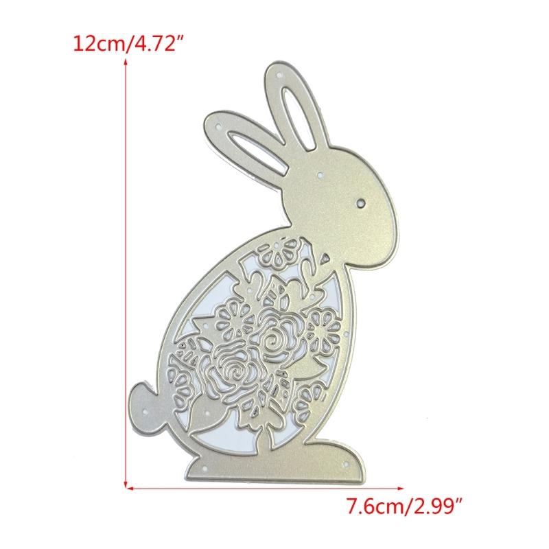 Blumen Hase Stanzformen Fotoalbum Produktionswerkzeuge Stanzteile Floraler Hase Prägeschablone Metallschablone Formen