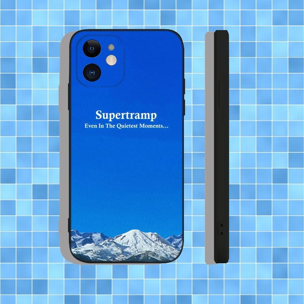 Supertramp Breakfast In America Phone Case For iPhone 16,15,14,13,12,11,Pro,Max,Plus,X,XS,XR,SE,8,7,Mini Silicone Black Case
