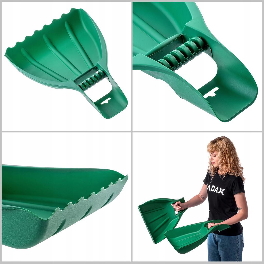 KADAX Rake Collector Plastic Rake for Grass Bear Paws Garden