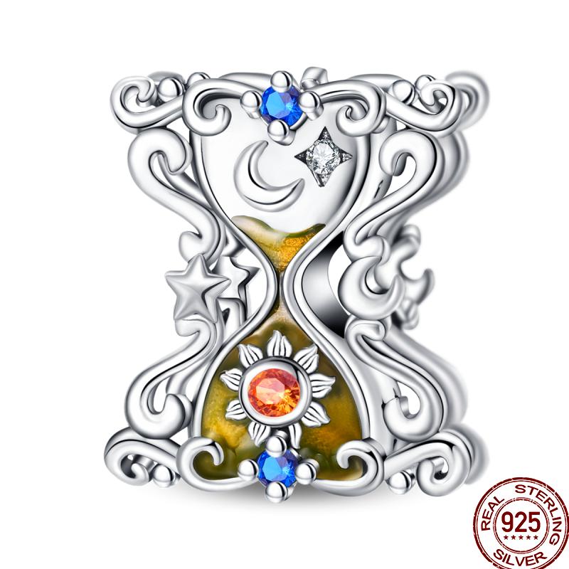 Copper Tarot Star Moon Sun Cross Bible Holy Blessing Amulet Beads Fit 3Mm Pan Original Bracelet Diy Gift