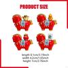 4Pcs Horse Figurine Animal Sculpture Resin Collectibles Chinese Fengshui Tabletop