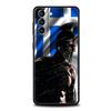 Greece Greek Flag Phone Case for Samsung Galaxy S24 S23 S22 S20 S21 FE Ultra S10 S10E S9 S8 Plus 5G Soft TPU Cover Capas Fundas