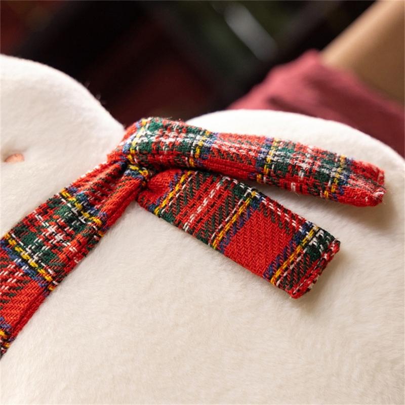 Festivo Natale Babbo Natale Pupazzo di Neve Cuscino Schienale Super Morbido Cotone PP Cuscino da Abbraccio Soggiorno Camera da Letto Decorazione