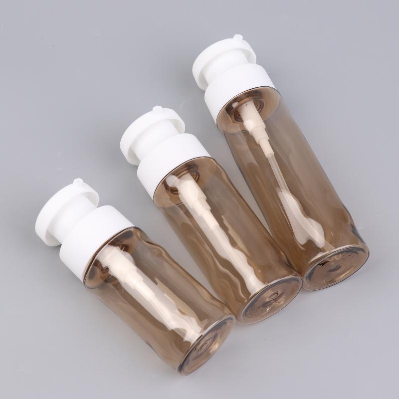 1Pcs Plastic Press Cosmetic Bottle Empty Shampoo Bottle Refillable Travel Portable Container Shower Gel Bottle