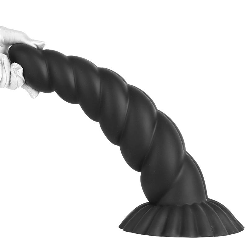 Silicone Black Extra Large Thick Anal Plug Penis Soft Thick Anal Plug Back Yard Fisting Anal Expander Male and Female Anal Masturbation