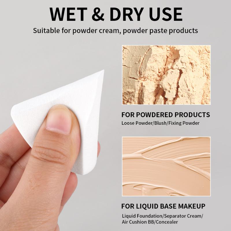 Triangle Shape Makeup Sponge Puff 1/6PCS Soft Dry and Wet Concealer Air Cushion Cosmetics Puff Professional Detail Make Up Tool