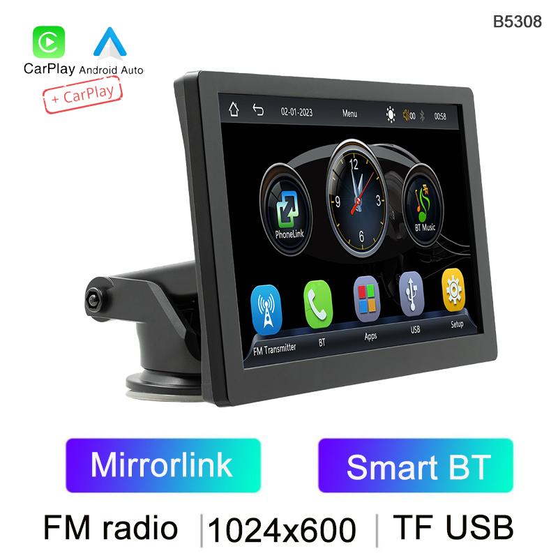 

BQCC 9-дюймовый портативный IPS HD экран автомобильный MP5-плеер Mirrorlink BT FM GPS автомобильная стереосистема Android Auto carplay автомобильное радио для универсального автомобиля