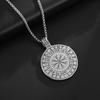 Retro Nordic Ethnic Tree of Life Pendant World Tree Necklace Pendant Men's Punk Trend Lucky Amulet Jewelry